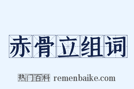 赤骨立组词是什么意思的图片